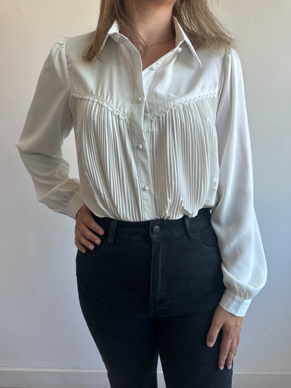 Classy plissé blouse